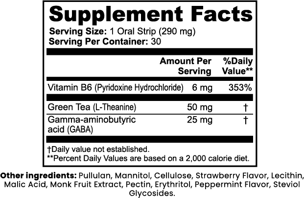 THRIIVELYFE Tranquila relaxation strips