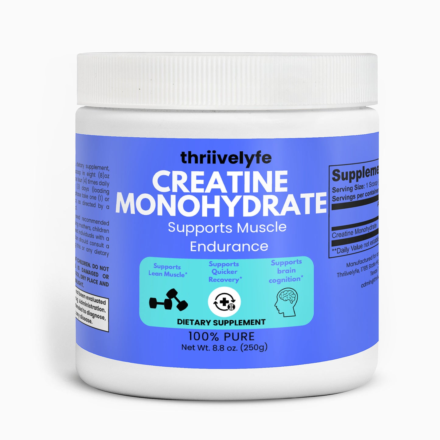 Thriivelyfe Creatine Monohydrate Powder