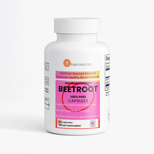 ThriiveLyfe Organic Beetroot Capsules (1300mg)