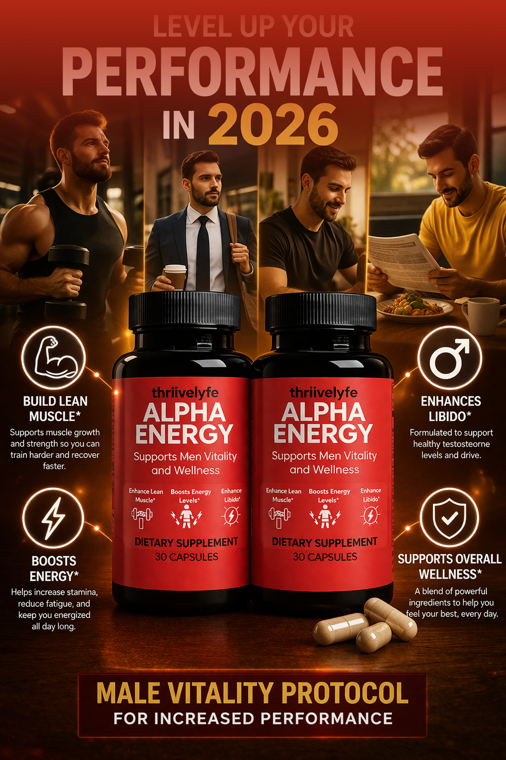 Alpha Energy| Men's Vitality and Wellness Supplement