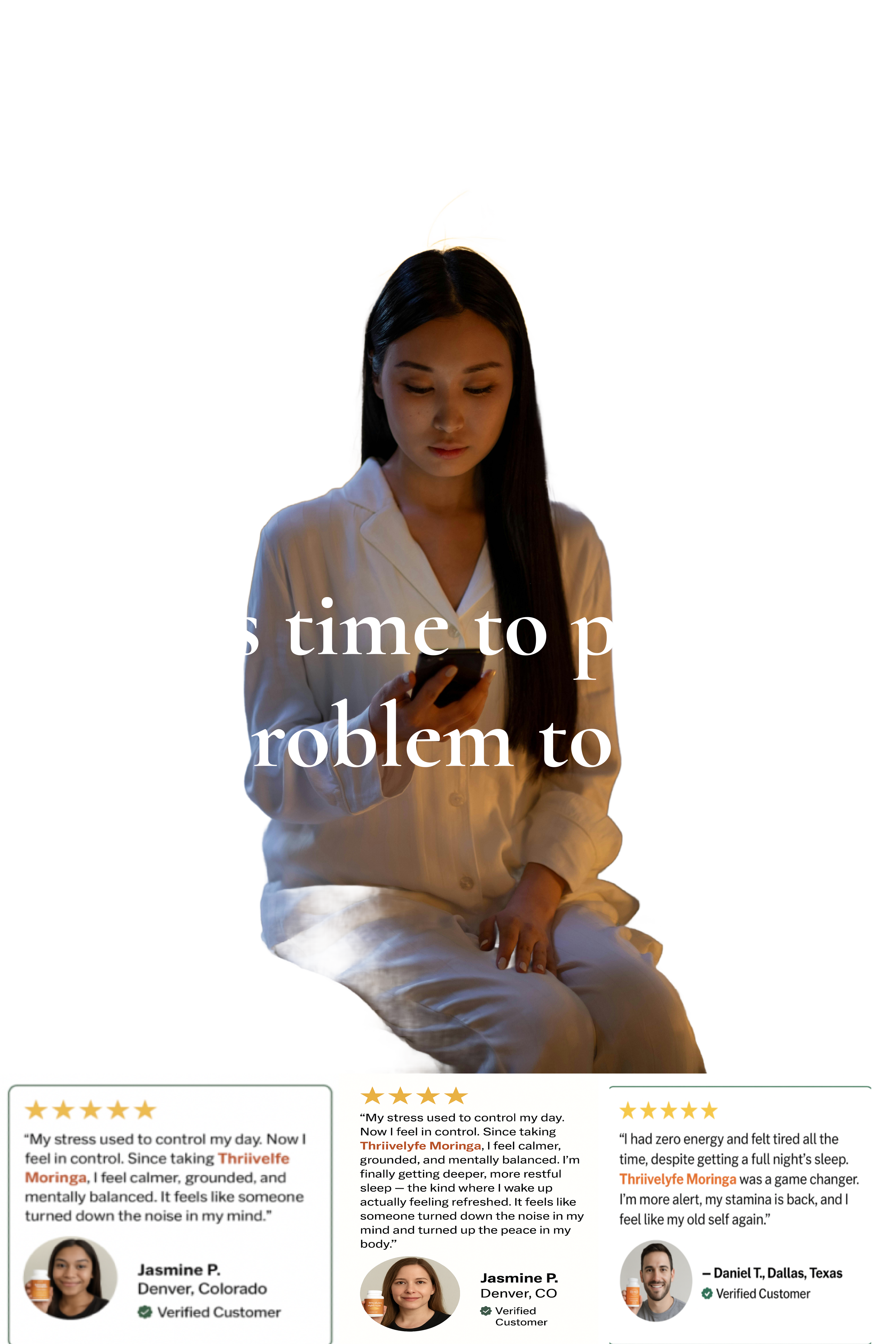 Thriivelyfe Moringa – 100% Pure bottle