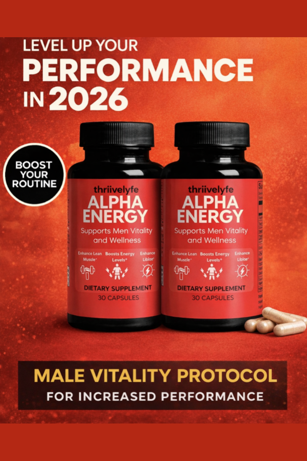 Alpha Energy| Men's Vitality and Wellness Supplement